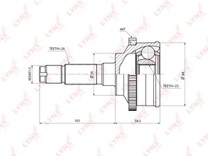 Изображение 2, CO3701A ШРУС наружный MAZDA Friendee (00-) LYNX