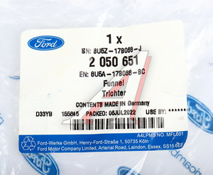 Изображение 4, 2050651 Воронка FORD горловины заливной бака топливного OE