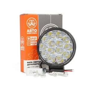 Изображение 1, AE42R-14LED-HC-MINI Фара рабочего света круглая 85х23х112 42Вт 14 светодиодов направленный свет AVTOELECTRICA
