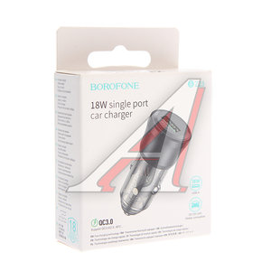 Изображение 3, BZ23 transparent black Устройство зарядное в прикуриватель 1USB 12V BOROFONE