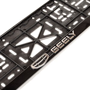 Изображение 3, 112/1-STD-GE Рамка знака номерного "GEELY" с защелкой рельефная серебро