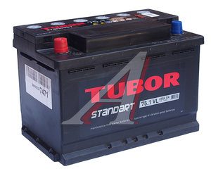 Изображение 1, 6СТ75(1) Аккумулятор TUBOR Standart 75А/ч