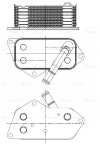 Изображение 3, LOC2633 Теплообменник BMW X5 (E53) масляный LUZAR