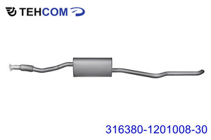 Изображение 1, 316380-1201008-30 Глушитель УАЗ-3163 Патриот дв.ЗМЗ-514 ЕВРО-4 Н/О ТЕХКОМ