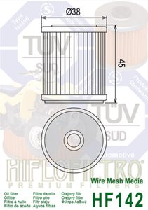 Изображение 2, HF142 Фильтр масляный мото YAMAHA WR HIFLO FILTRO