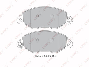 Изображение 1, BD3032 Колодки тормозные FORD Transit (00-06) передние (4шт.) LYNX