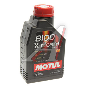 Изображение 2, 106376 Масло моторное 8100 X-CLEAN+ 5W30 синт.1л MOTUL