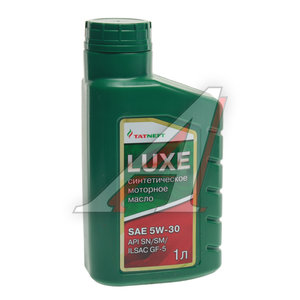 Изображение 1, 4650229680802 Масло моторное ТАТНЕФТЬ Luxe API SN/SM/ILSAC GF-5 5W30 синт.1л