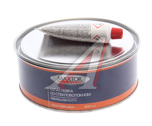 Изображение 1, 3240/0.9 Шпатлевка со стекловолокном FIBER GLASS GREEN 0.9кг MAXTOR