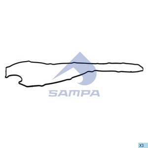 Изображение 2, 205.112 Прокладка MERCEDES дв.OM502A, LA картера масляного SAMPA