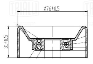 Изображение 3, CM5759 Ролик ГАЗ-31105 дв.Крайслер обводной TRIALLI