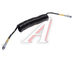 Изображение 1, 05HH0109C5 Шланг пневматический витой М16 L=5.0м (черный с желтыми наконечниками) ALSA