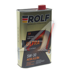 Изображение 1, 323103 Масло моторное Ultra A3/B4 5W30 синт.1л ROLF