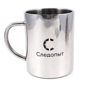 Изображение 1, PF-CWS-P127 Кружка 450мл нерж. сталь двойные стенки СЛЕДОПЫТ