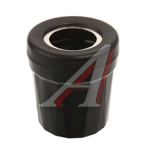 Изображение 2, GL-636 Пепельница в автомобиль с раздвижной крышкой черно-серая