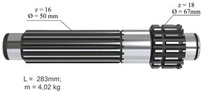 Изображение 2, 70-1701382А Вал КПП МТЗ 1-й передачи и заднего хода ТАРА