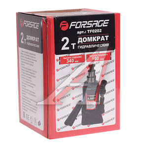 Изображение 2, TF0202 Домкрат бутылочный 2т 160-340мм 2-х плунжерный FORSAGE