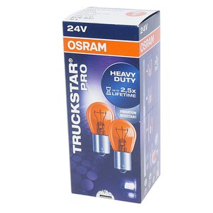 Изображение 3, 7510TSP Лампа 24V PY21W BAU15s желтая Yellow Truckstar Pro OSRAM