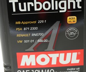Изображение 2, 112933 Масло моторное 4100 TURBOLIGHT 10W40 п/синт.4л MOTUL