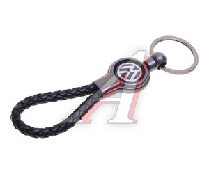 Изображение 2, BKP 001 Брелок " VW" металл,  кожа,  логотип на подвеске,  черный MASHINOKOM