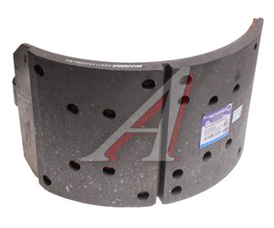 Изображение 1, DZ9112340060-MX Колодки тормозные SHACMAN SHAANXI F3000 задние с накладками (1шт.) MOVELEX