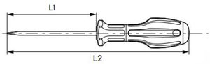 Изображение 2, 721066 Отвертка шлицевая SL 6.5х150мм магнитная с противоскользящей ручкой ДЕЛО ТЕХНИКИ