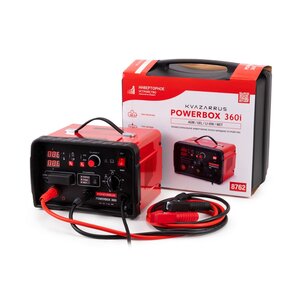 Изображение 1, PowerBox 360i Устройство пуско-зарядное 12-24V/40-800Ач/360А в пластиковом кейсе KVAZARRUS