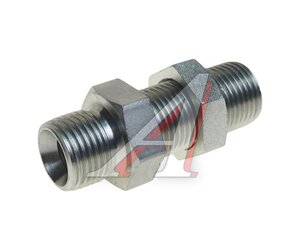 Изображение 1, 6B-08LN Адаптер BSP(Ш)1/2"-BSP(Ш)1/2" удлиненный (с гайкой, проходной) ZHHMC