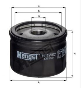 Изображение 2, H11W02 Фильтр масляный КПП RENAULT HENGST