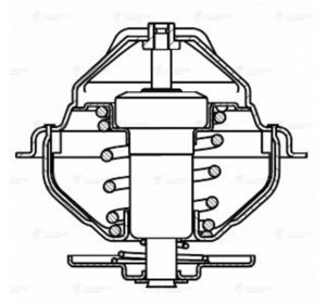 Изображение 7, LT0709 Термостат КАМАЗ-5490 MERCEDES MAN IVECO (83град., без прокладок) LUZAR
