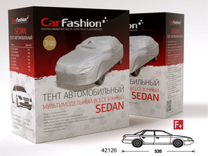 Изображение 1, 42126 Тент на автомобиль (XL) 520х185х150см Sedan F plus CARFASHION