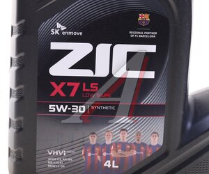 Изображение 3, 162619 Масло моторное X7 LS SN/CF/C3 5W30 синт.4л ZIC