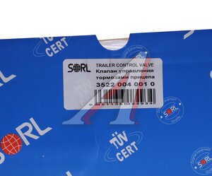 Изображение 7, 35220040010 Кран DAF управления тормозами прицепа SORL