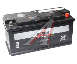 Изображение 1, 6СТ105(0) PB-№13 Аккумулятор BERGA Power Block AGM 105А/ч обратная полярность