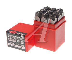 Изображение 3, RF-00910D Клейма цифровые 10мм 9 предметов в футляре ROCKFORCE