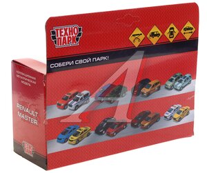 Изображение 3, MASTER-14AMB-STRYE Модель автомобиля RENAULT Master (скорая) металлическая (1:43) ТЕХНОПАРК