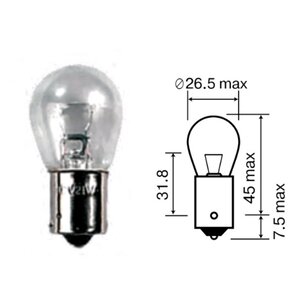 Изображение 2, 62413 Лампа 24V P21W BA15s МАЯК