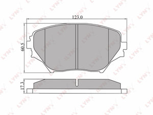 Изображение 1, BD7511 Колодки тормозные TOYOTA Rav 4 (00-05) передние (4шт.) LYNX