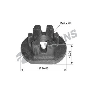 Изображение 1, 300.185 Гайка BPW ступицы корончатая (M42х2 SW65) MANSONS