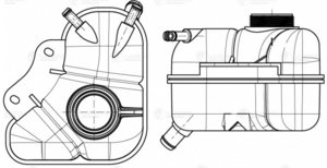 Изображение 8, LET0561 Бачок расширительный CHEVROLET Lanos (97-02) LUZAR