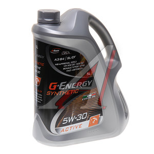 Изображение 1, 0253142406 Масло моторное Synthetic Active SN/CF/A3/B4 5W30 синт.5л G-ENERGY