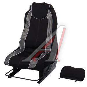 Изображение 1, ESC14 Авточехлы универсальные полиэстер черно-серые (4 предм.) Escada PREMIER