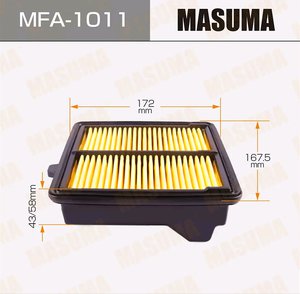 Изображение 2, MFA-1011 Фильтр воздушный HONDA Jazz (08-) (1.2/1.4) MASUMA