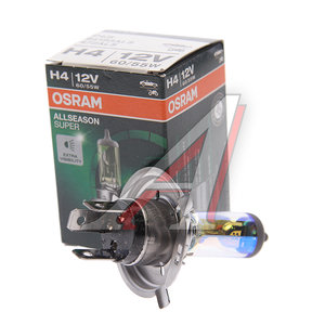 Изображение 3, 64193ALS Лампа 12V H4 60/55W P43t +30% желтая All Season OSRAM