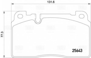 Изображение 5, PF4170 Колодки тормозные AUDI A7 (15-) передние (4шт.) TRIALLI