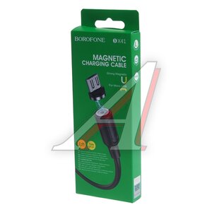 Изображение 2, BX41 black Кабель micro USB 1м BOROFONE