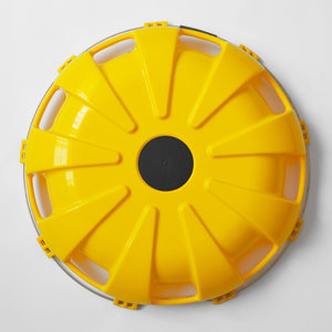 Изображение 1, МК-ПЛ-Р18 Колпак колеса R-22.5 переднего пластик (желтый) Турбо ТТ