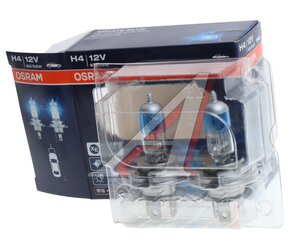 Изображение 1, 62193XWB-HCB Лампа 12V H4 60/55W P43t-38 +30% 4000К (2шт.) XWhite Blue OSRAM