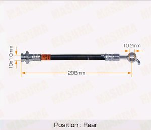 Изображение 2, BH-642-1 Шланг тормозной NISSAN Juke (10-) задний правый MASUMA