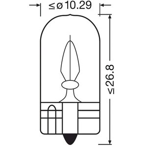 Изображение 5, 2841 Лампа 24V W3W W2.1x9.5d OSRAM